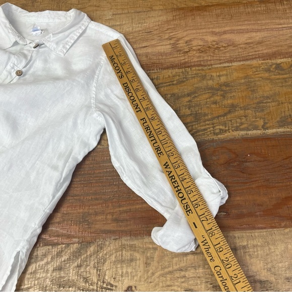 Sigred Olsen women’s Large white Linen tunic summer beach Resortwear - Picture 8 of 12